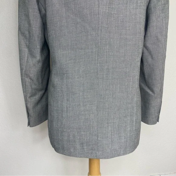 Vintage Men's Nino Cerruti Paris Gray Button Blazer Sport Coat Size 42R Preppy